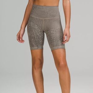 Lululemon Size 10 NWT Wunder Train High-Rise Long Bike Yoga Short 8 Grey Dye